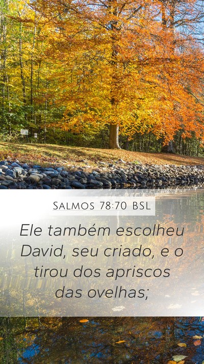 Salmos 78:70 BSL Bible Verse Image