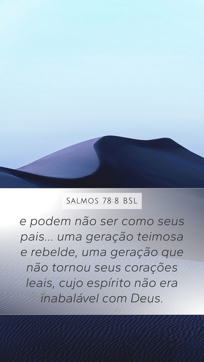 Salmos 78:8 BSL Bible Verse Image