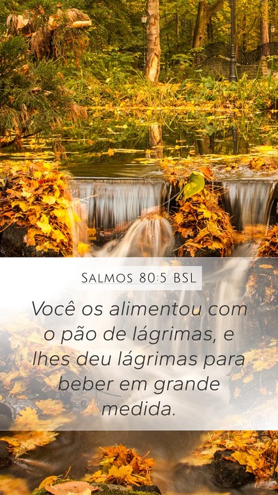 Salmos 80:5 BSL Bible Verse Image