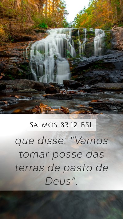 Salmos 83:12 BSL Bible Verse Image