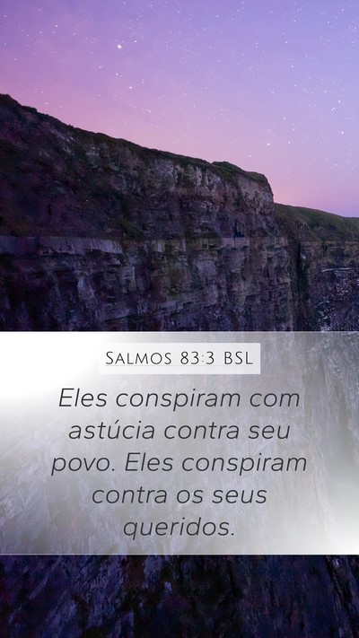 Salmos 83:3 BSL Bible Verse Image