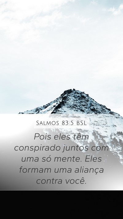 Salmos 83:5 BSL Bible Verse Image