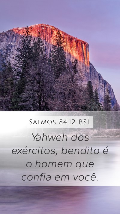 Salmos 84:12 BSL Bible Verse Image