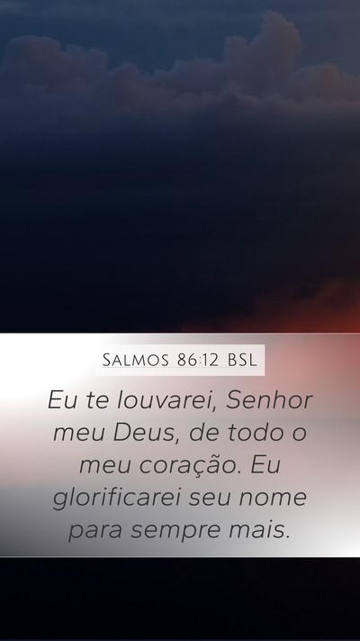 Salmos 86:12 BSL Bible Verse Image