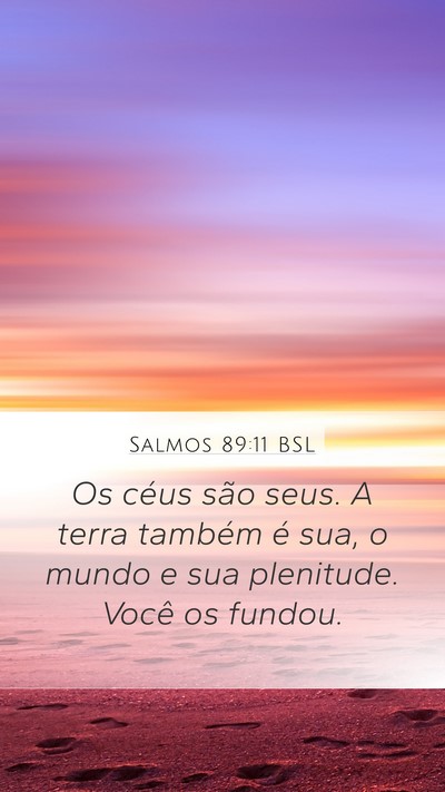 Salmos 89:11 BSL Bible Verse Image