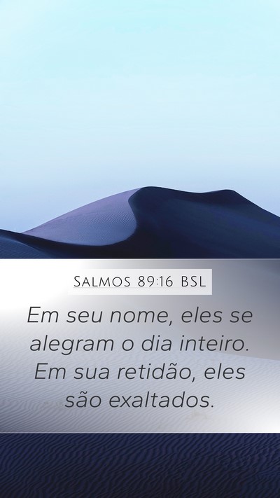 Salmos 89:16 BSL Bible Verse Image
