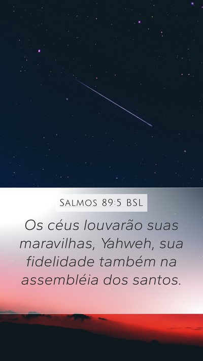 Salmos 89:5 BSL Bible Verse Image