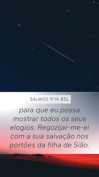 Salmos 9:14 BSL Bible Verse Image