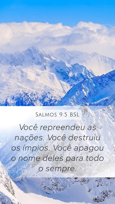 Salmos 9:5 BSL Bible Verse Image