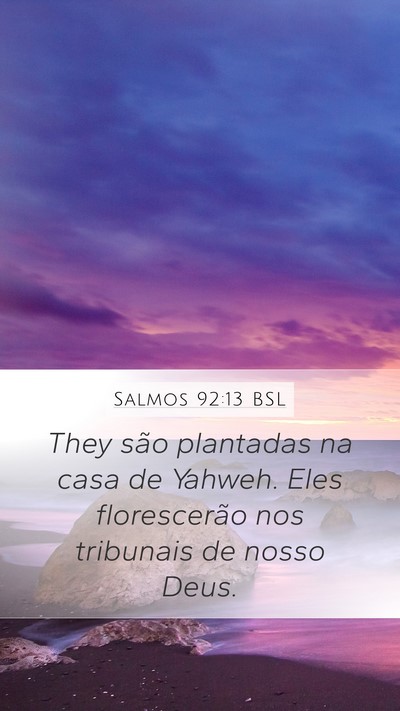 Salmos 92:13 BSL Bible Verse Image