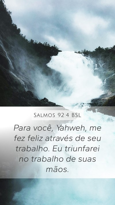 Salmos 92:4 BSL Bible Verse Image