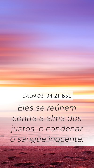 Salmos 94:21 BSL Bible Verse Image