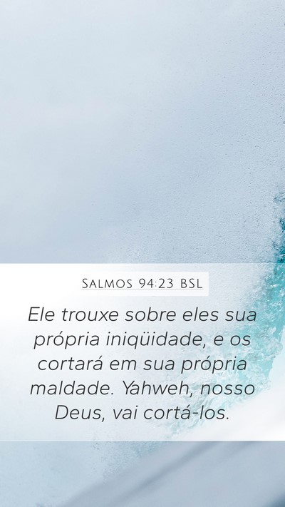 Salmos 94:23 BSL Bible Verse Image