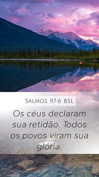 Salmos 97:6 BSL Bible Verse Image