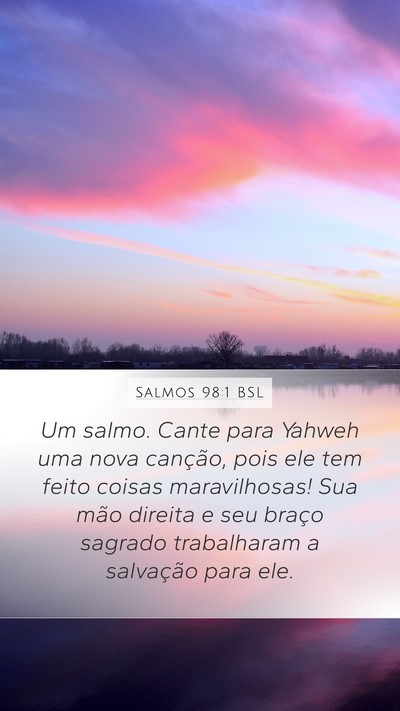 Salmos 98:1 BSL Bible Verse Image