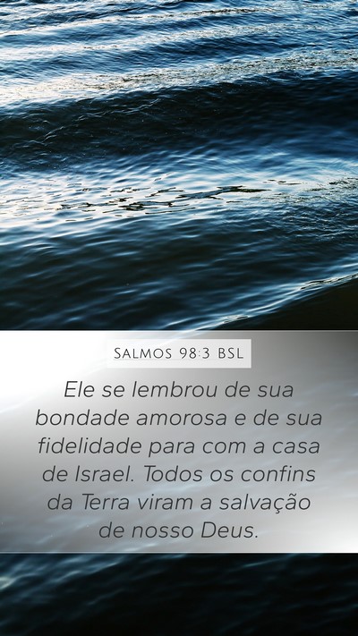 Salmos 98:3 BSL Bible Verse Image