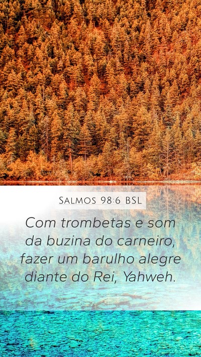 Salmos 98:6 BSL Bible Verse Image