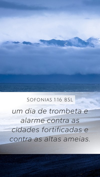 Sofonias 1:16 BSL Bible Verse Image