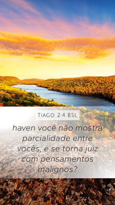 Tiago 2:4 BSL Bible Verse Image