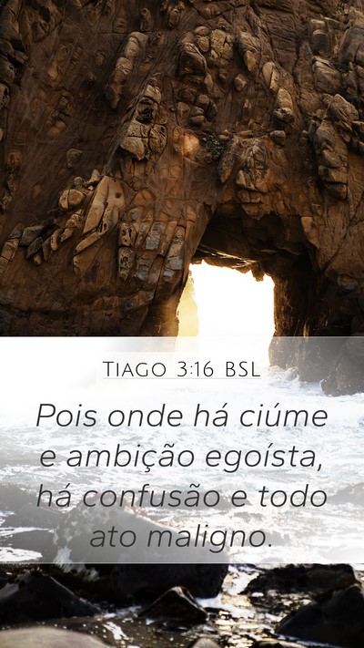 Tiago 3:16 BSL Bible Verse Image