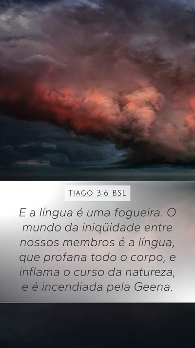 Tiago 3:6 BSL Bible Verse Image