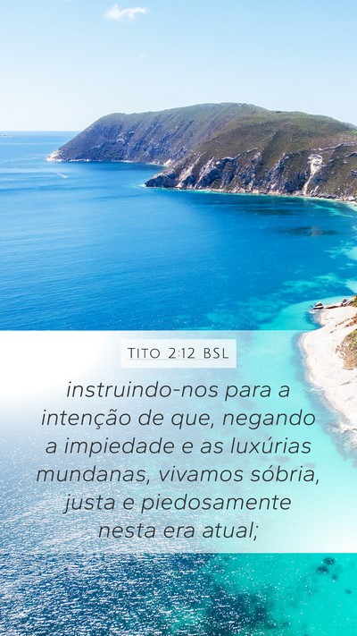 Tito 2:12 BSL Bible Verse Image