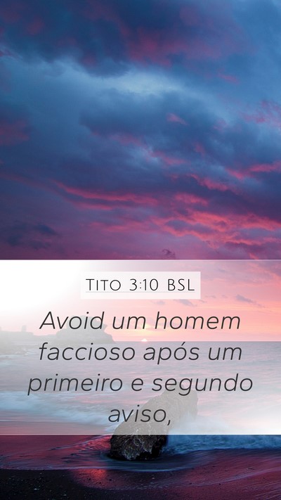 Tito 3:10 BSL Bible Verse Image