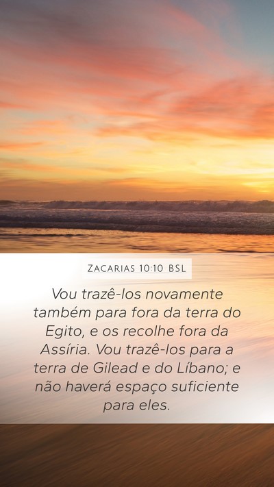 Zacarias 10:10 BSL Bible Verse Image