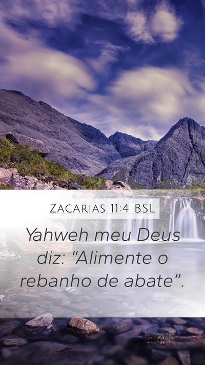 Zacarias 11:4 BSL Bible Verse Image