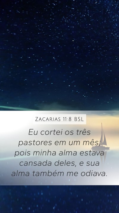 Zacarias 11:8 BSL Bible Verse Image