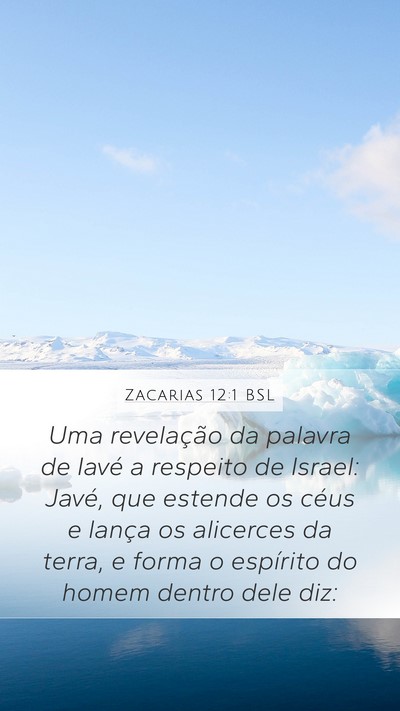 Zacarias 12:1 BSL Bible Verse Image