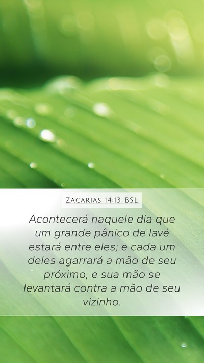 Zacarias 14:13 BSL Bible Verse Image