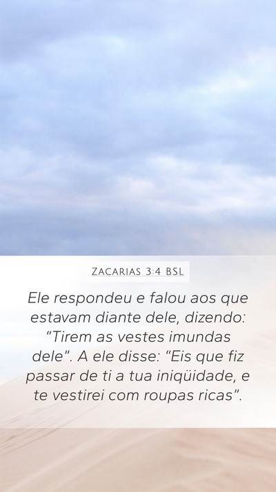Zacarias 3:4 BSL Bible Verse Image