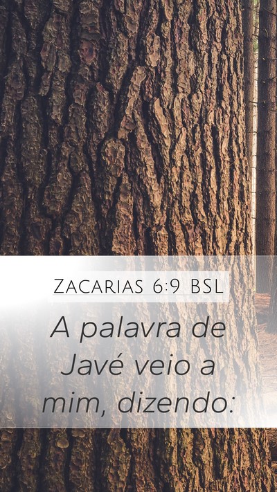 Zacarias 6:9 BSL Mobile Phone Wallpaper - A palavra de Javé veio a mim, - Mobile Bible Verse Wallpaper