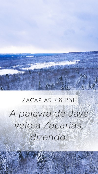 Zacarias 7:8 BSL Bible Verse Image