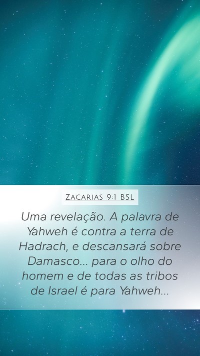 Zacarias 9:1 BSL Bible Verse Image