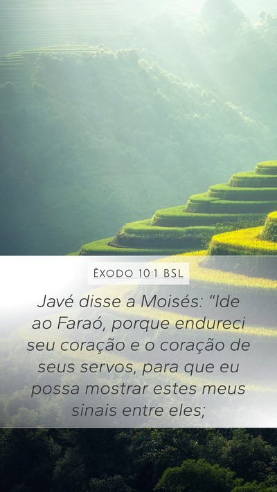 Êxodo 10:1 BSL Bible Verse Image