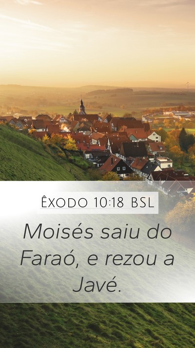 Êxodo 10:18 BSL Bible Verse Image
