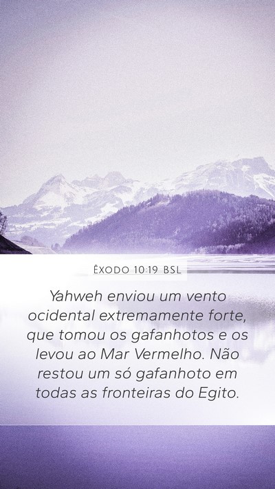 Êxodo 10:19 BSL Bible Verse Image