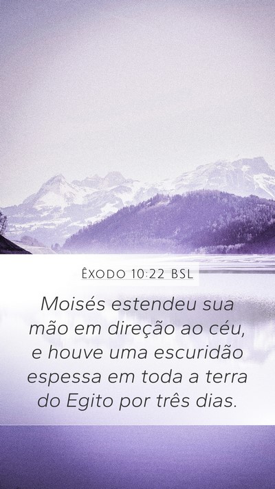 Êxodo 10:22 BSL Bible Verse Image