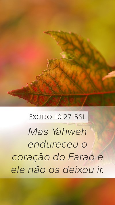 Êxodo 10:27 BSL Bible Verse Image
