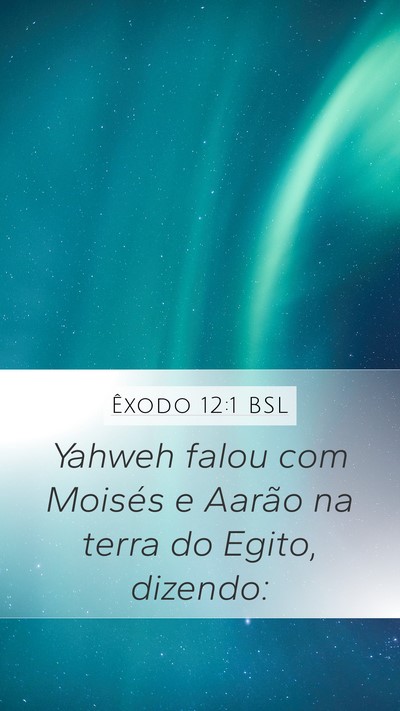 Êxodo 12:1 BSL Bible Verse Image