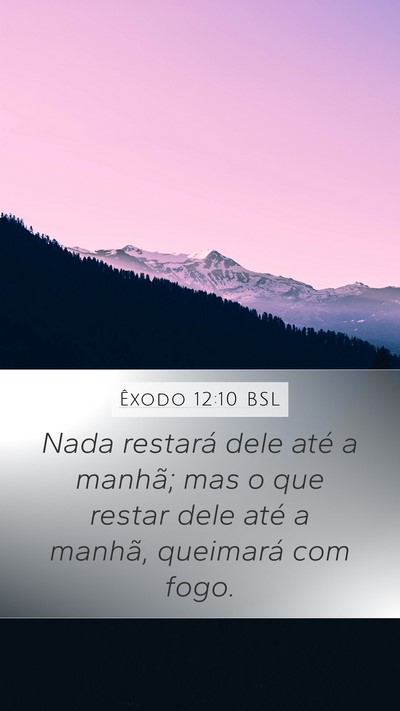 Êxodo 12:10 BSL Bible Verse Image