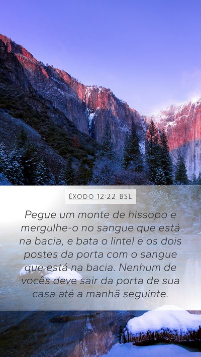 Êxodo 12:22 BSL Bible Verse Image