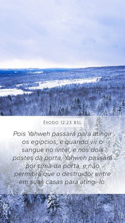 Êxodo 12:23 BSL Bible Verse Image