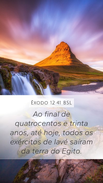 Êxodo 12:41 BSL Bible Verse Image