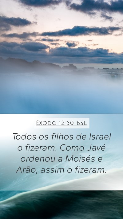 Êxodo 12:50 BSL Bible Verse Image