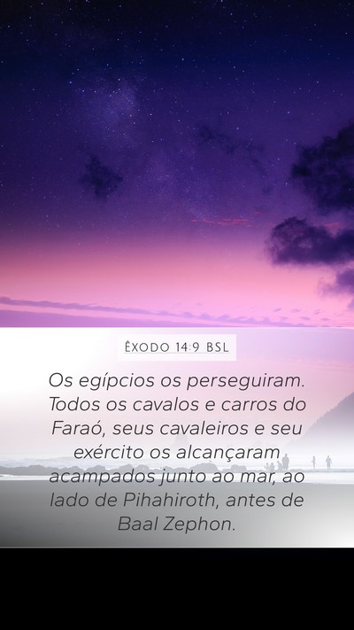 Êxodo 14:9 BSL Bible Verse Image