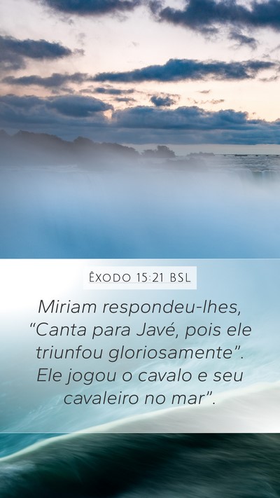 Êxodo 15:21 BSL Bible Verse Image