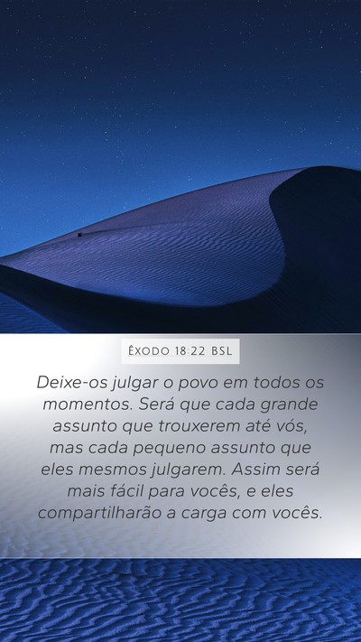 Êxodo 18:22 BSL Bible Verse Image